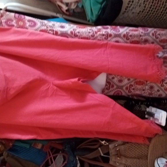 Avenue Pants - Avenue Coral Capri's Plus Size 26